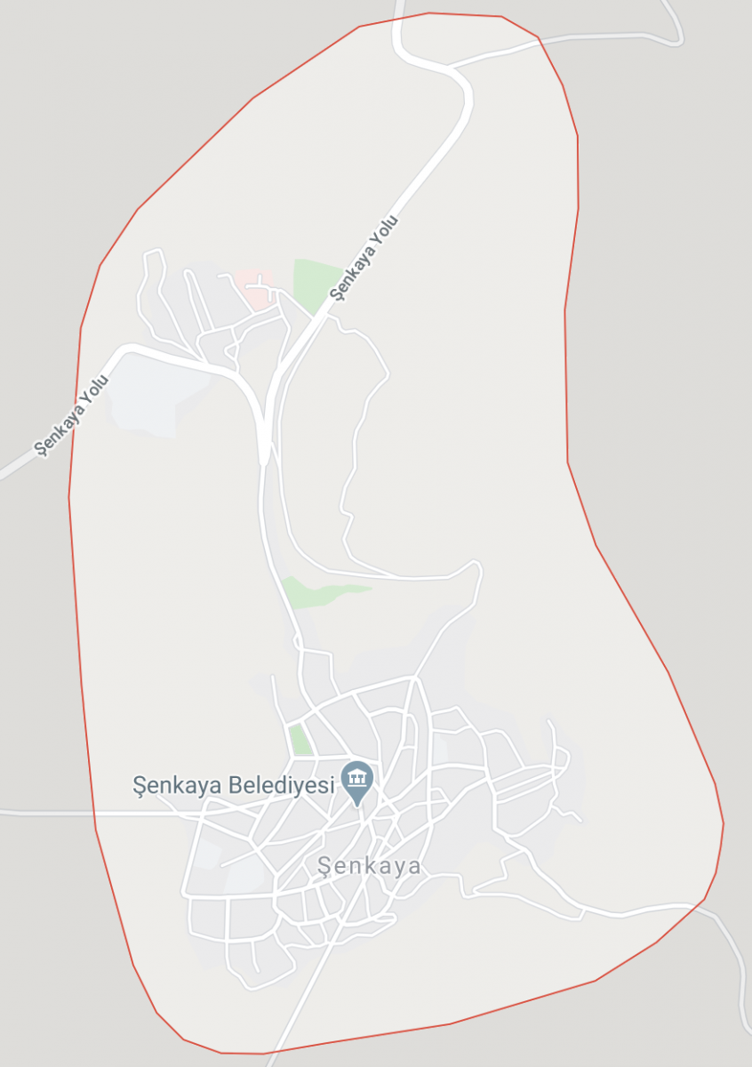 Şenkaya Harita
